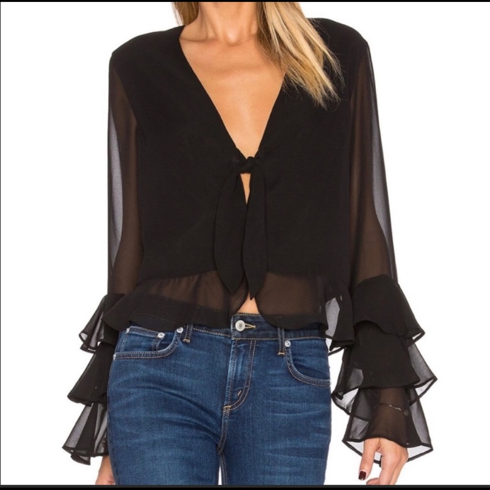 Tularosa Winnie Tie-Front Blouse - brand new!